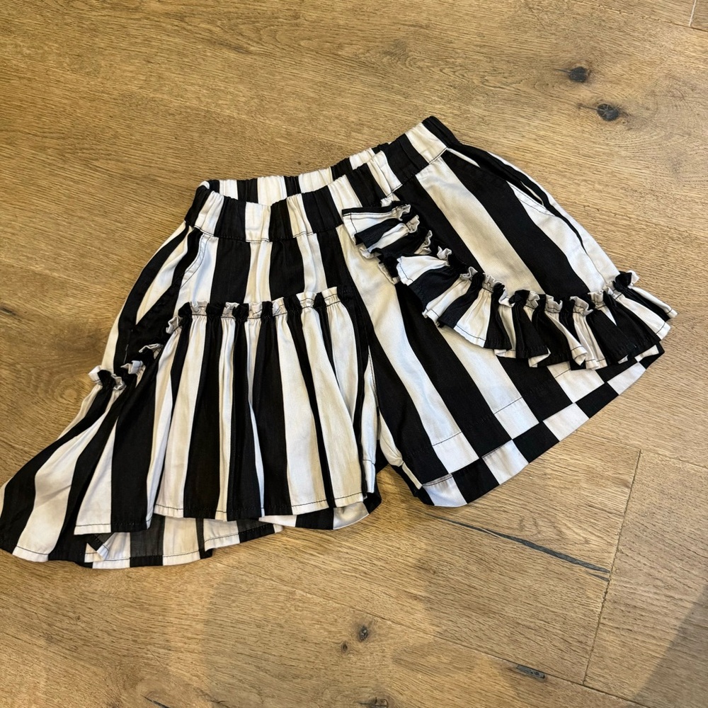Marquez Almeida Striped girls ruffle Skorts shorts skirt